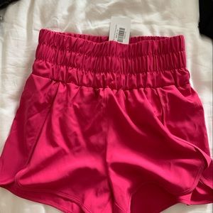 Trail side hot pink running shorts medium